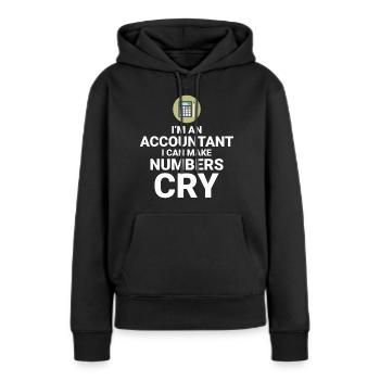 Buchhalter Buchhaltung Buchhaltung Finanzen Lustig - Frauen Premium Bio Hoodie - Schwarz - Vorne - Julia (174cm)