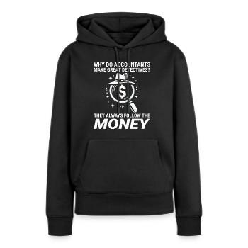 Buchhalter Buchhaltung Buchhaltung Finanzen Lustig - Frauen Premium Bio Hoodie - Schwarz - Vorne - Julia (174cm)