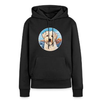 Glen Of Imaal Terrier Hunderasse Cartoon Kawaii Wat - Frauen Premium Bio Hoodie - Schwarz - Vorne - Julia (174cm)