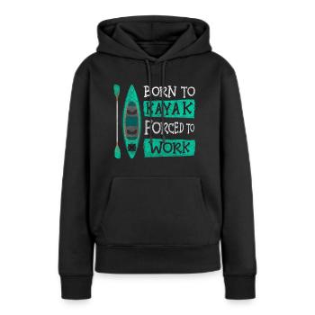 Club d’aviron sportif d’aviron aquatique - Sweat à capuche Premium bio Femme - noir - Devant - Julia (174cm)