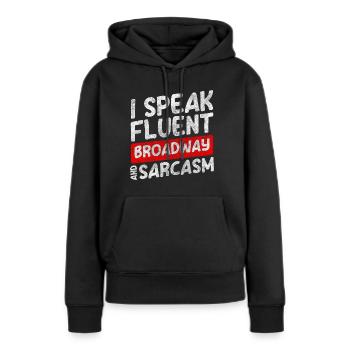 Theater Auftritt Spielen Vorhang - Frauen Premium Bio Hoodie - Schwarz - Vorne - Julia (174cm)