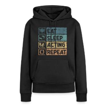 Theater Episch Regie Broadway - Frauen Premium Bio Hoodie - Schwarz - Vorne - Julia (174cm)