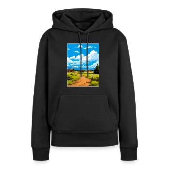 Torrey Utah affiches Vintage voyage affiche Souvenir - Sweat à capuche Premium bio Femme - noir - Devant - Julia (174cm)