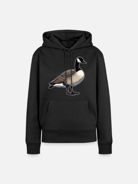 Kanadische Gans Bild - Frauen Premium Bio Hoodie - Schwarz