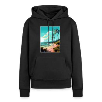 Boca Chica Texas Vintage voyage affiche Souvenir - Sweat à capuche Premium bio Femme - noir - Devant - Julia (174cm)