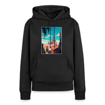 Guadalajara Dekoration Vintage Reiseposter WPA - Frauen Premium Bio Hoodie - Schwarz - Vorne - Julia (174cm)