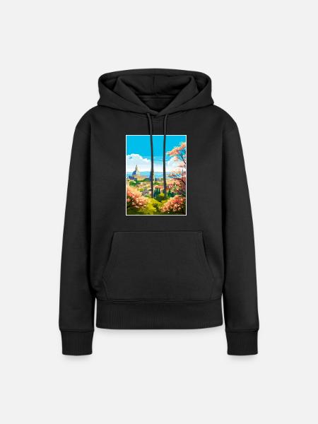Guadalajara Decoration Vintage Travel Poster WPA - Women’s Premium Organic Hoodie - black