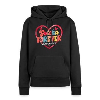 Famille d’adoption Gotcha Forever - Sweat à capuche Premium bio Femme - noir - Devant - Julia (174cm)