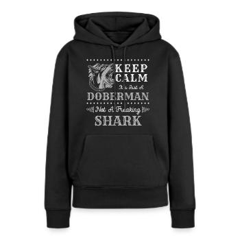 Dobermann Hunderasse Diensthund Hundetraining - Frauen Premium Bio Hoodie - Schwarz - Vorne - Julia (174cm)