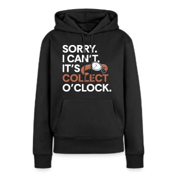 Uhrenliebhaber Hobby Chronometer Uhrwerk - Frauen Premium Bio Hoodie - Schwarz - Vorne - Julia (174cm)
