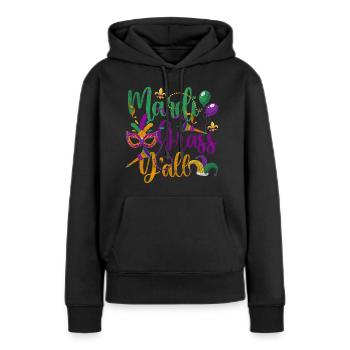 Parade Party Bunt Perlen - Frauen Premium Bio Hoodie - Schwarz - Vorne - Julia (174cm)