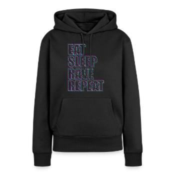 House Dj Hardstyle Headphones - Women’s Premium Organic Hoodie - black - Front - Julia (174cm)