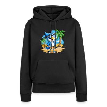 Lunettes de soleil Blue Jay Funny Cartoon Summer Beach - Sweat à capuche Premium bio Femme - noir - Devant - Julia (174cm)