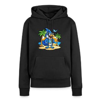 Lunettes de soleil Blue Jay Funny Cartoon Summer Beach - Sweat à capuche Premium bio Femme - noir - Devant - Julia (174cm)
