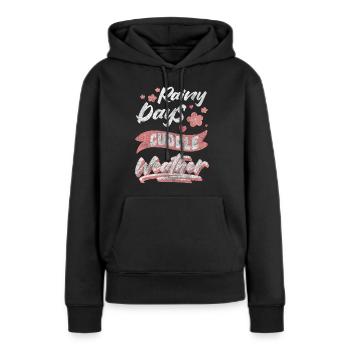Relationship, Closeness, Affection - Women’s Premium Organic Hoodie - black - Front - Julia (174cm)