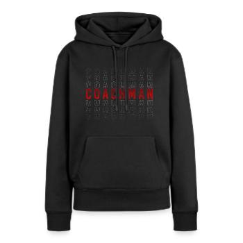 Pferdekutscher Reiten Gast Retro - Frauen Premium Bio Hoodie - Schwarz - Vorne - Julia (174cm)