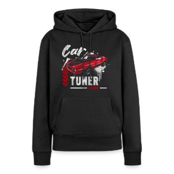 Tuning Mechaniker Contest - Frauen Premium Bio Hoodie - Schwarz - Vorne - Julia (174cm)