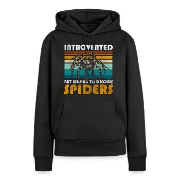 Spinne Biss Insekt - Frauen Premium Bio Hoodie - Schwarz - Vorne - Julia (174cm)