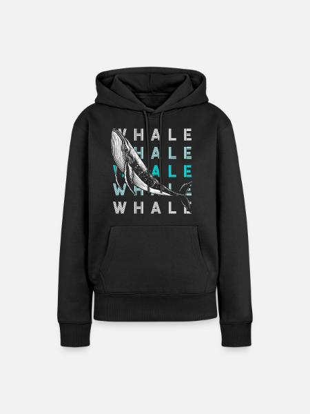 Meer Säugetier - Frauen Premium Bio Hoodie - Schwarz