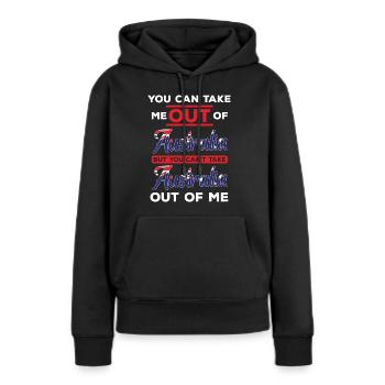 Outback Aussie Melbourne Gold Coast - Frauen Premium Bio Hoodie - Schwarz - Vorne - Julia (174cm)