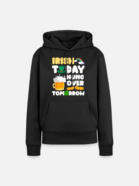 Irland Pint - Frauen Premium Bio Hoodie - Schwarz