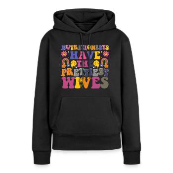 Ernährungsberater Fitness Beratung - Frauen Premium Bio Hoodie - Schwarz - Vorne - Julia (174cm)