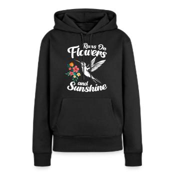 Vögel Tier Zauberei - Frauen Premium Bio Hoodie - Schwarz - Vorne - Julia (174cm)