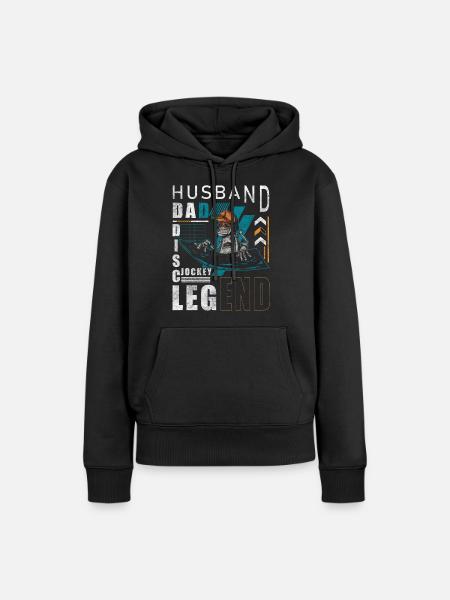 Discjockey Feiern - Frauen Premium Bio Hoodie - Schwarz
