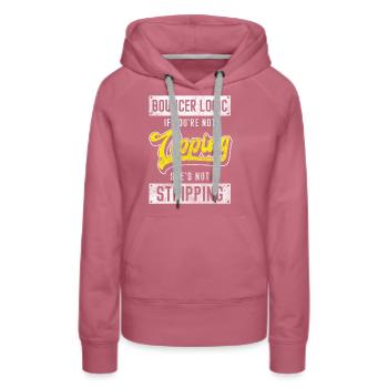 Protection du service de sécurité - Sweat à capuche Premium bio Femme - mauve - Devant - Isabella (175cm)