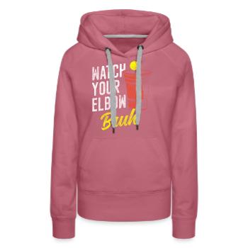 Gagnants de la consommation de bière pong - Sweat à capuche Premium bio Femme - mauve - Devant - Isabella (175cm)