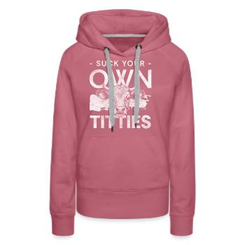 Kuh Tier Kalb Wirtschaft - Frauen Premium Bio Hoodie - Malve - Vorne - Isabella (175cm)