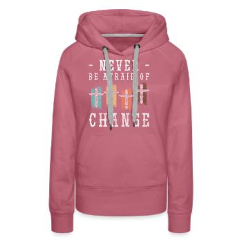 Éléments de symbole mystique - Sweat à capuche Premium bio Femme - mauve - Devant - Isabella (175cm)