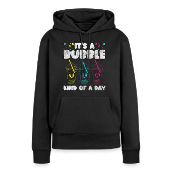 Boba Getränk Sirup To-Go Getränk - Frauen Premium Bio Hoodie - Schwarz - Vorne - Julia (174cm)