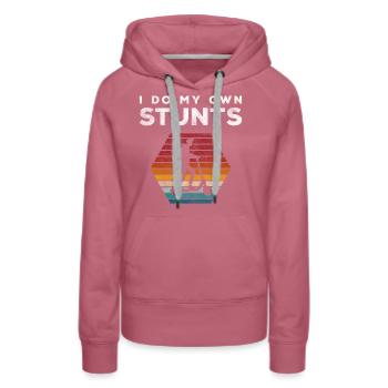 Rollerfahrer Stadt Stromer Speed - Frauen Premium Bio Hoodie - Malve - Vorne - Isabella (175cm)