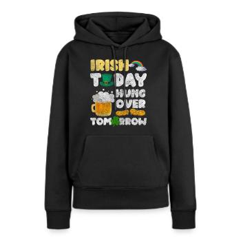 Irland Bier Tourismus - Frauen Premium Bio Hoodie - Schwarz - Vorne - Julia (174cm)