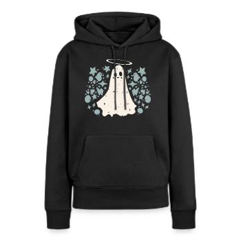 Heiliger Geist - Frauen Premium Bio Hoodie - Schwarz - Vorne - Julia (174cm)
