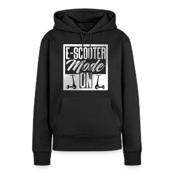 E Scooter Scooter Scooter Scooter électrique - Sweat à capuche Premium bio Femme - noir - Devant - Julia (174cm)