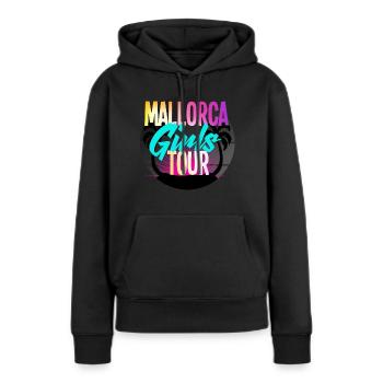 Mallorca Filles - Sweat à capuche Premium bio Femme - noir - Devant - Julia (174cm)