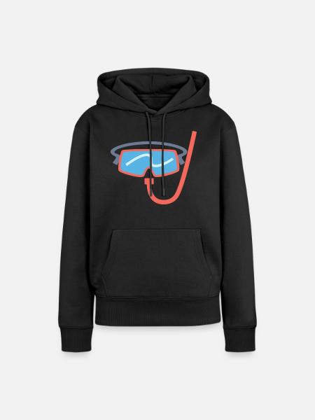 Schnorcheln - Frauen Premium Bio Hoodie - Schwarz