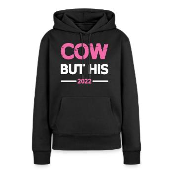 Zicke Pärchen 2022 Frau Design Motiv Grunge Vector - Frauen Premium Bio Hoodie - Schwarz - Vorne - Julia (174cm)