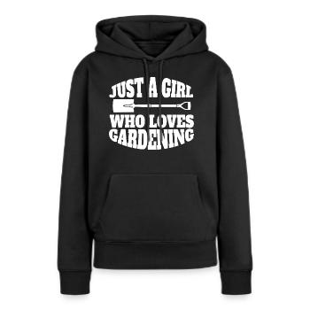 Gärtnerin Garten Mädchen Obstgarten Hobbygärtner - Frauen Premium Bio Hoodie - Schwarz - Vorne - Julia (174cm)