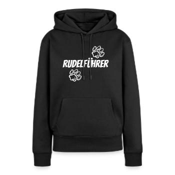 Rudelführer Rudel Hundehalter Spruch Hunde - Frauen Premium Bio Hoodie - Schwarz - Vorne - Julia (174cm)