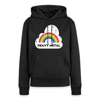 Heavy Metal - Frauen Premium Bio Hoodie - Schwarz - Vorne - Julia (174cm)