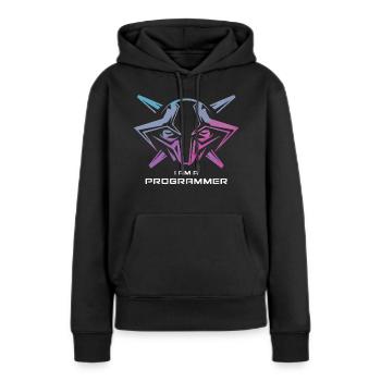 JE SUIS TECHNICIEN - Sweat à capuche Premium bio Femme - noir - Devant - Julia (174cm)
