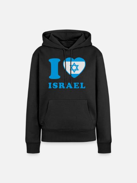 davidstern jude judentum - Frauen Premium Bio Hoodie - Schwarz
