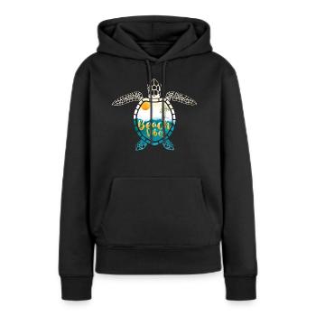 Ocean Sublimation - Women’s Premium Organic Hoodie - black - Front - Julia (174cm)