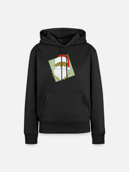 Nicholas HohoHO! - Frauen Premium Bio Hoodie - Schwarz