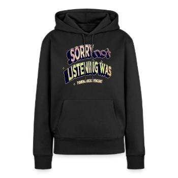 birthday present funny quote present animal - Women’s Premium Organic Hoodie - black - Front - Julia (174cm)