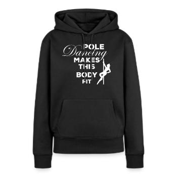 Dancing Dance Music - Frauen Premium Bio Hoodie - Schwarz - Vorne - Julia (174cm)