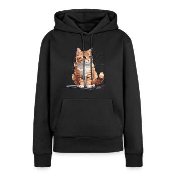 süße rote mieze - Frauen Premium Bio Hoodie - Schwarz - Vorne - Julia (174cm)
